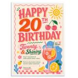 Prezent urodzinowy 20 lat | Plakat na 20 urodziny dla dziewczyny 31025 - miniaturka 1