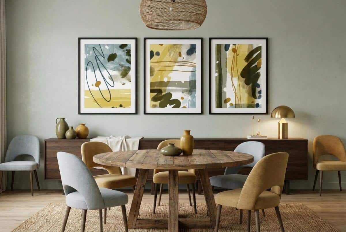 Plakaty Artystyczne w Stylu Modern Organic | Abstrakcyjne Obrazy do salonu 42263 - zdjęcie 6