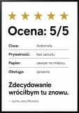 Humorystyczna Dekoracja do Łazienki- Plakat z opinią o wc | Zabawny Obraz do toalety 76074 - miniaturka 1