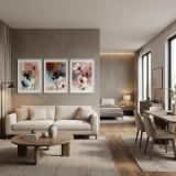 Eleganckie Plakaty do Sypialni | Akwarelowe Kwiaty w Odcieniach Różu 42247 - miniaturka 5