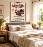 Plakat na 60-tkę dla dziadka - Super dziadek | Prezent na 60 urodziny z życzeniami 31020 - miniaturka 3