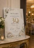 Personalizowana Tablica Powitalna- 30 Rocznica Ślubu, Perłowe Gody, 30 lat małżeństwa 31064 - miniaturka 3