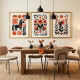 Zestaw 3 Plakatów- Folk Art, Ludowe Wzory | Obrazy na ścianę Folklor 42264 - miniaturka 5