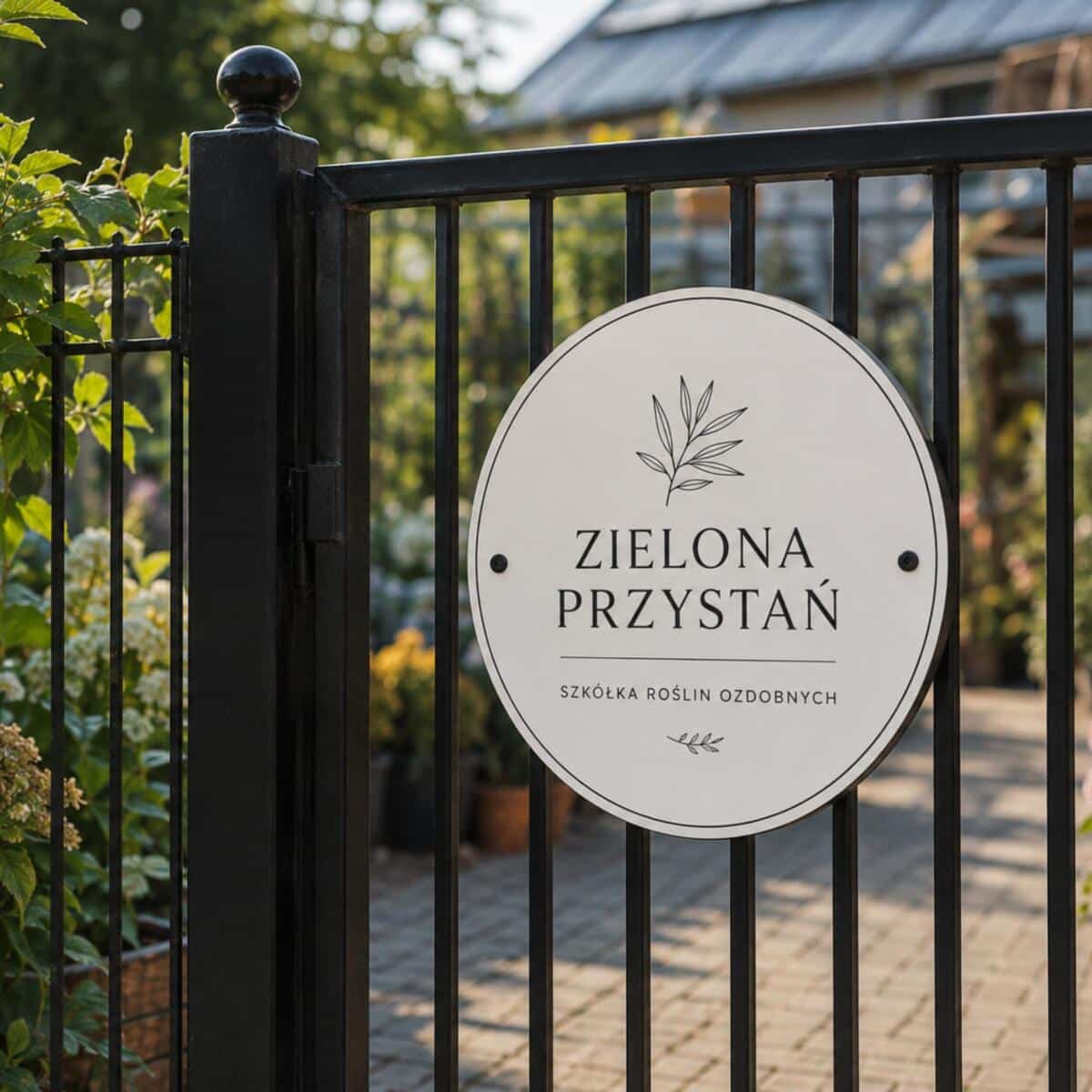 Okrągły Szyld firmowy na zamówienie | DIBOND 50cm  | Zewnętrzna Tablica Reklamowa z Logo - zdjęcie 3