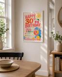 Prezent urodzinowy 30 lat | Plakat na 30 urodziny dla dziewczyny 31026 - miniaturka 2