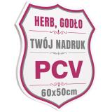 Herb z własnym nadrukiem | PCV | Tablica z logo, Godło szkoły, miasta, Herb Klubu 60x50cm - miniaturka 1
