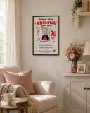 Plakat z życzeniami dla babci - 70 lat | Pamiątka urodzinowa 31015 - miniaturka 3