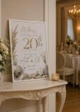 Tablica Powitalna na 20 Rocznicę Ślubu – Porcelanowe Gody | Dekoracja na Jubileusz małżeństwa 31062 - miniaturka 4