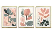 Zestaw 3 Plakatów Botanicznych Japandi | Pastelowe Liście Modern Organic do Salonu 42255 - miniaturka 7