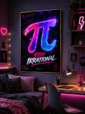 Plakat Matematyczny- Neonowa Liczba Pi π | Obraz Geek Style 70133 - miniaturka 3
