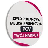 Tablica reklamowa z logo | PCV | Okrągły Szyld firmowy z nadrukiem - miniaturka 2