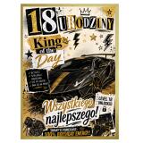 Plakat z autem na 18 urodziny  | Motoryzacyjny prezent dla chłopaka na osiemnastke  31012 - miniaturka 6