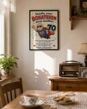 Plakat na 70-tkę dla dziadka - Super dziadek | Prezent na 70 urodziny z życzeniami 31018 - miniaturka 2