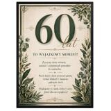 Plakat na 60-tkę dla mężczyzny - Eleganckie życzenia | Prezent na 60 urodziny 31023 - miniaturka 1