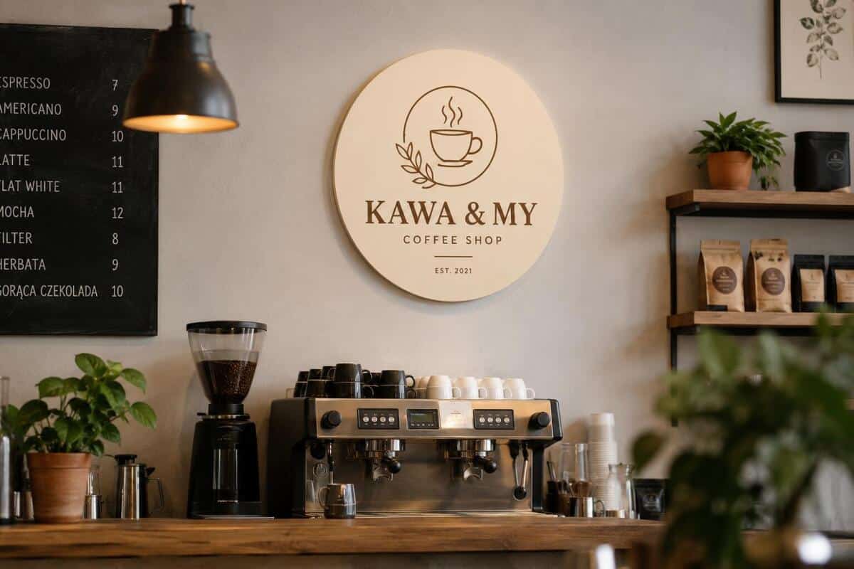 Tablica reklamowa z logo | PCV 50cm | Okrągły Szyld firmowy z nadrukiem - zdjęcie 5