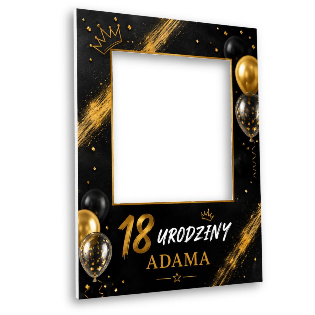 Ścianka, Ramka do Zdjęć na Osiemnastkę + IMIĘ | Foto Ramka Urodzinowa, Photo Booth na 18 urodziny 31030
