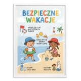 Plakat do przedszkola Bezpieczne Wakacje | Obraz na ścianę dla dzieci 31141 - miniaturka 2