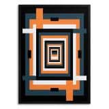 Plakat do salonu Loft- Pomarańczowa geometria Bauhaus | Dekoracja ścienna 31256 - miniaturka 1