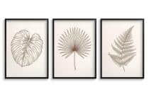 Grafika ścienna natura- Beżowe liście boho | Oryginalny prezent dla kobiety 31123 - miniaturka 2
