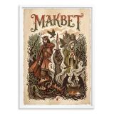 Plakat Makbet Szekspir vintage- Ilustracja do salonu | Stylowy obraz retro 31104 - miniaturka 2