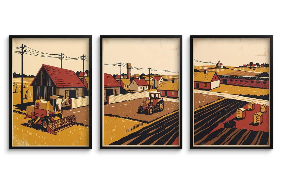 Plakaty Vintage Rolnictwo i Natura – Obraz do Sypialni i Gabinetu 31158 - zdjęcie 2