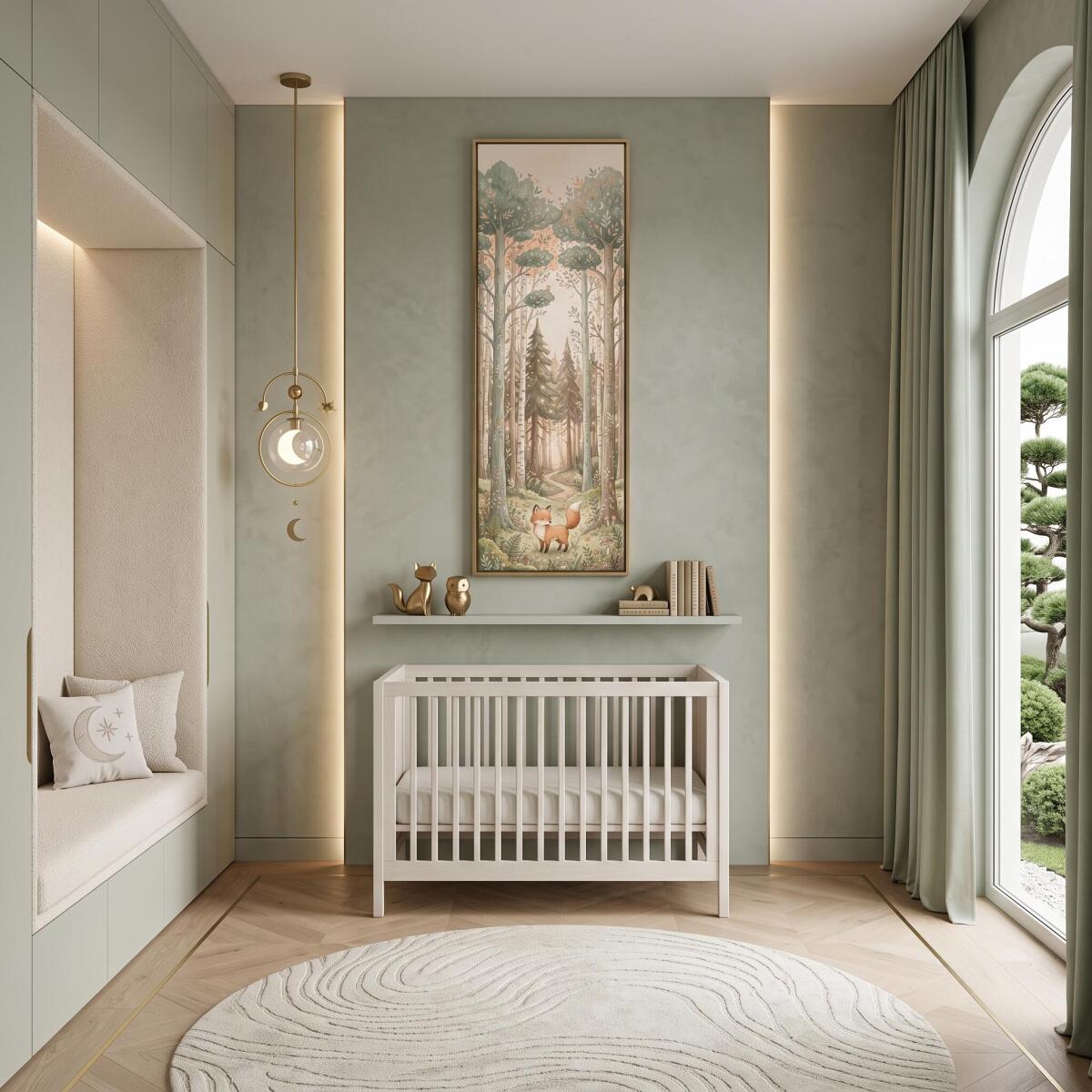 Obraz do pokoju dziecka- Bajkowy Lisek w Lesie | Scandi Boho 31279 - zdjęcie 3