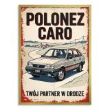 Grafika na ścianę Kultowy Polonez Caro | Retro plakat do biura i garażu 31154 - miniaturka 3