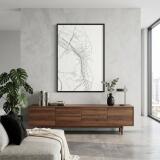 Nowoczesna mapa Gdyni na ścianę | Industrialny plakat dla architekta 31100 - miniaturka 6