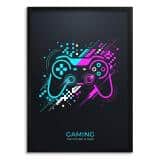 Plakat na ścianę- Gaming Pad w stylu retro | Prezent dla gracza 31197 - miniaturka 1
