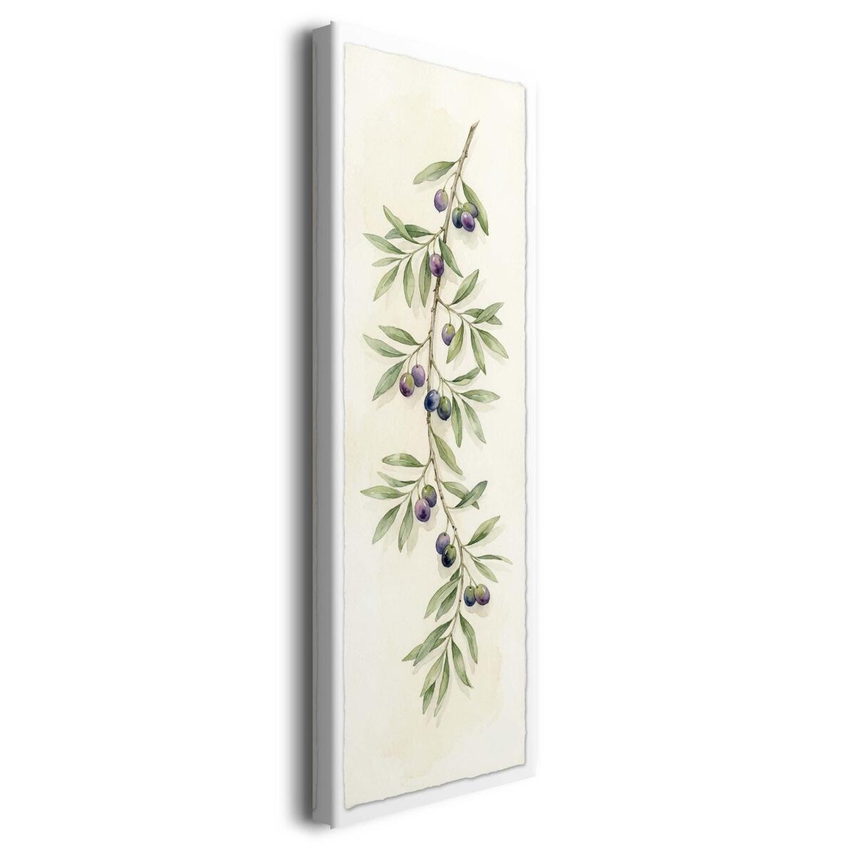 Botaniczny obraz Akwarela Oliwiki | Elegancka dekoracja do jadalni 31266 - zdjęcie 2