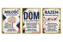 Nowoczesny obraz na ścianę DOM- Napisy retro | Modny zestaw plakatów 31194 - miniaturka 4