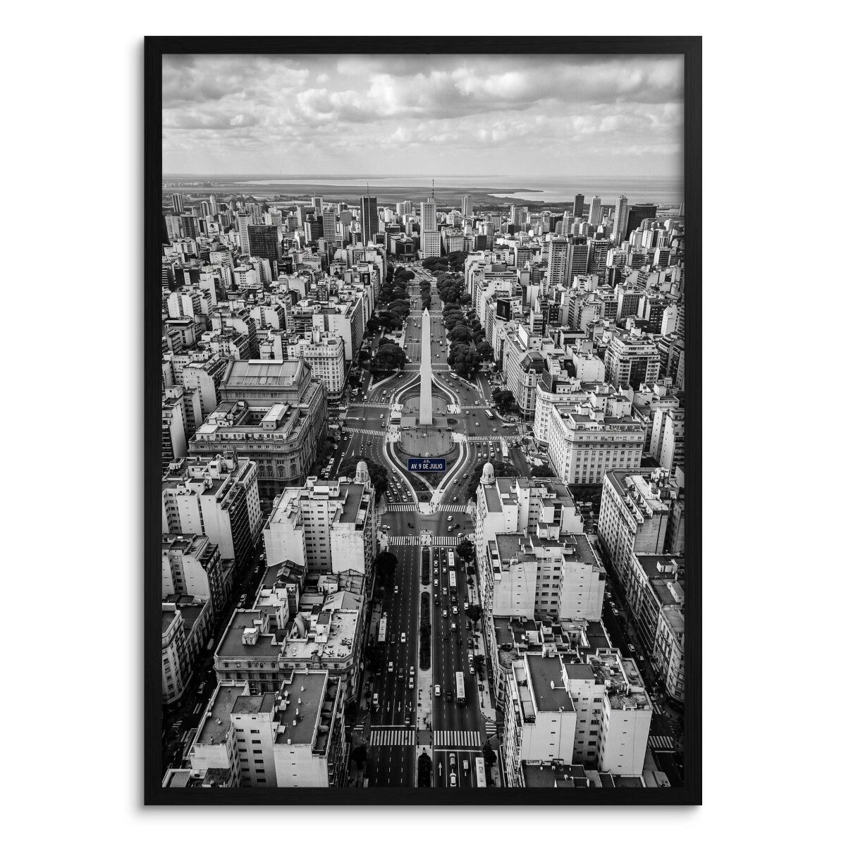 Plakat na ścianę Buenos Aires z lotu ptaka | Elegancka grafika miejska 31215