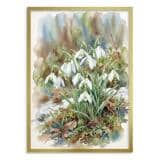 Obraz na ścianę Wiosenne Przebiśniegi | Stylowy plakat botaniczny 31150 - miniaturka 3