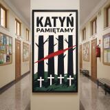 Plakat retro Katyń Pamiętamy czarna rama | Elegancka dekoracja do gabinetu 31145 - miniaturka 5
