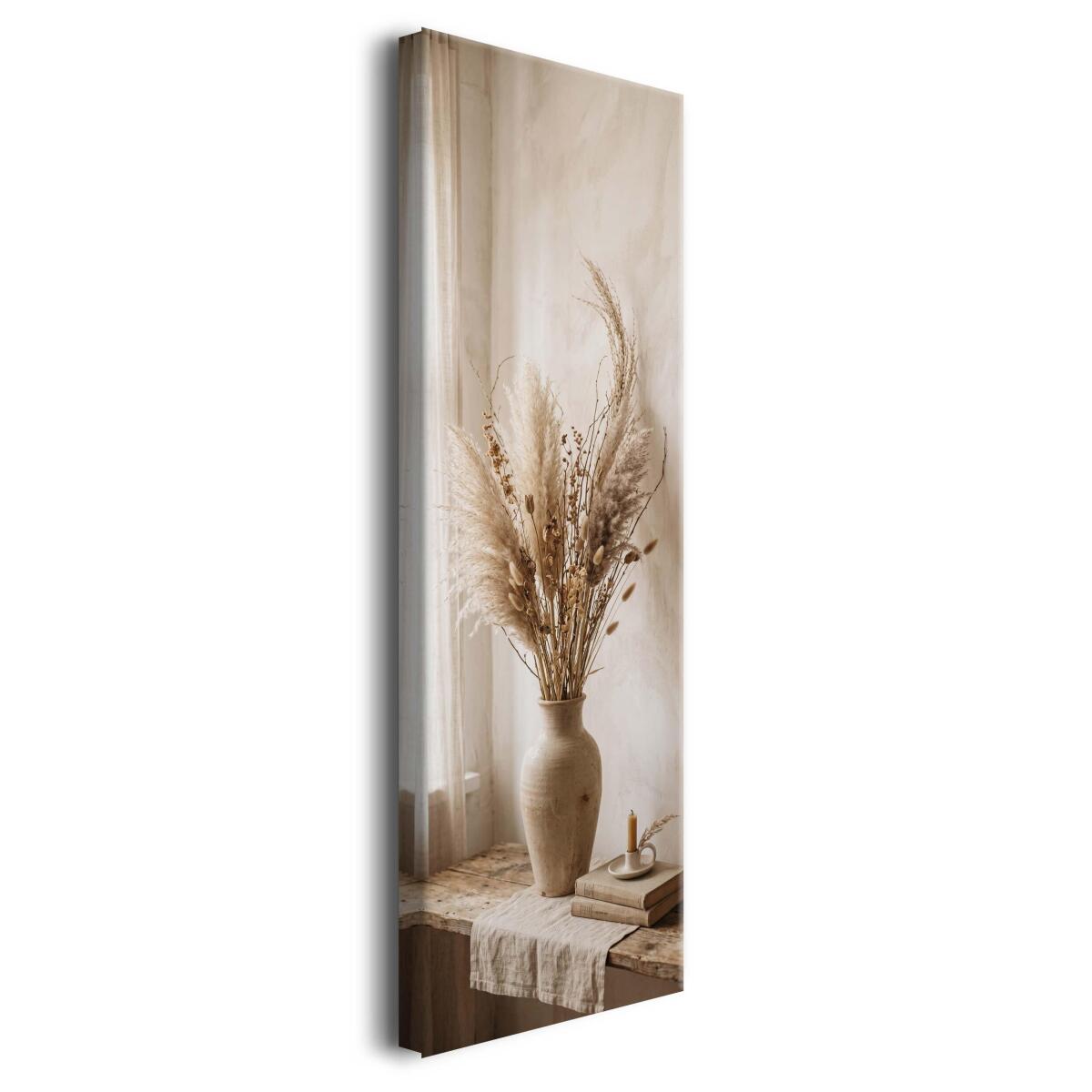 Obraz na Ścianę Japandi Suszone Trawy | Elegancka Ozdoba do Sypialni 31326 - zdjęcie 2