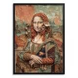 Plakat Mona Lisa Boho - Nowoczesny Obraz na Ścianę Kolaż Asamblaż 31094 - miniaturka 1