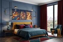 Plakat wielkomiejski Warszawa design | Dekoracja do biura w stylu retro 31157 - miniaturka 7