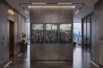 Plakat Loft Panorama Miasta z góry | Trzyczęściowy Obraz czarno-biały 31217 - miniaturka 6