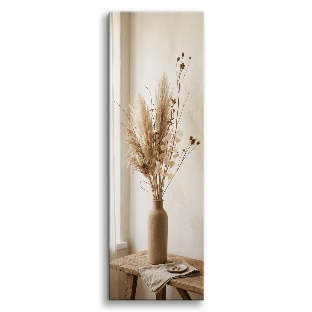 Elegancki obraz Boho Trawy Pampasowe | Obraz w odcieniach beżu 31325