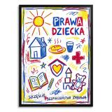 Kolorowy plakat dla dzieci Prawa Dziecka | Rysunkowa dekoracja do szkoły 31147 - miniaturka 1