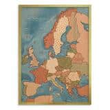Modny obraz na ścianę Mapa Świata Europa boho | Przytulna dekoracja biura 31112 - miniaturka 3