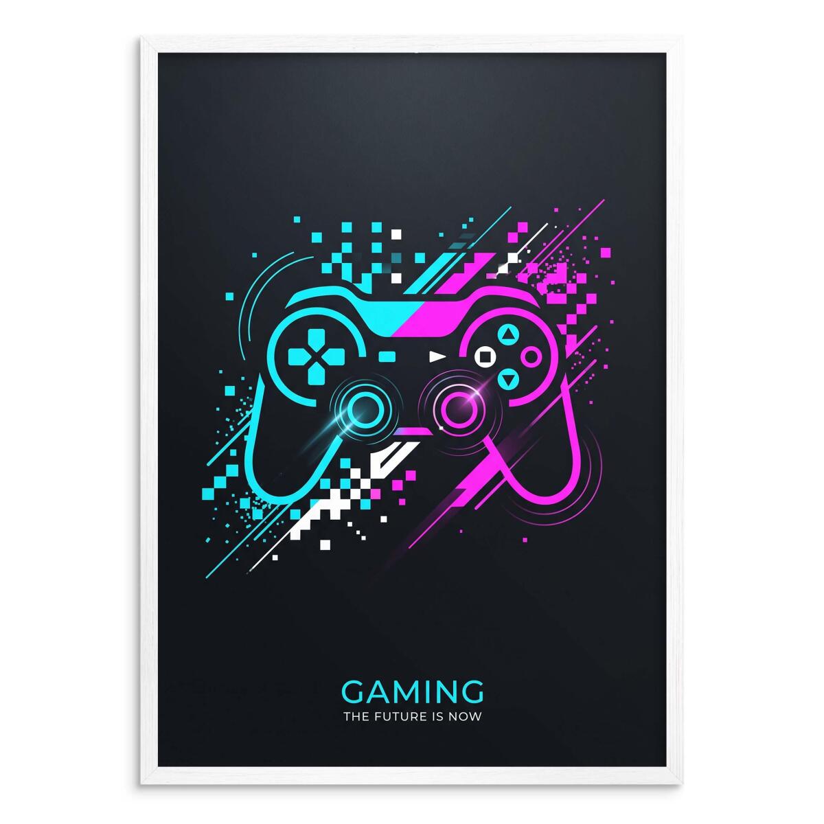 Plakat na ścianę- Gaming Pad w stylu retro | Prezent dla gracza 31197 - zdjęcie 2
