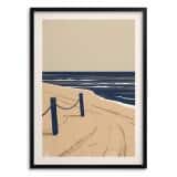 Plakat do salonu Plaża i Morze- styl Japandi | Minimalistyczny Obraz na ścianę 31161 - miniaturka 1