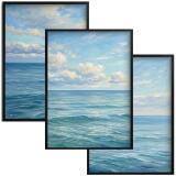 Plakat na ścianę zestaw 3 sztuk- Spokojny ocean | Obraz styl Hamptons 31163 - miniaturka 1