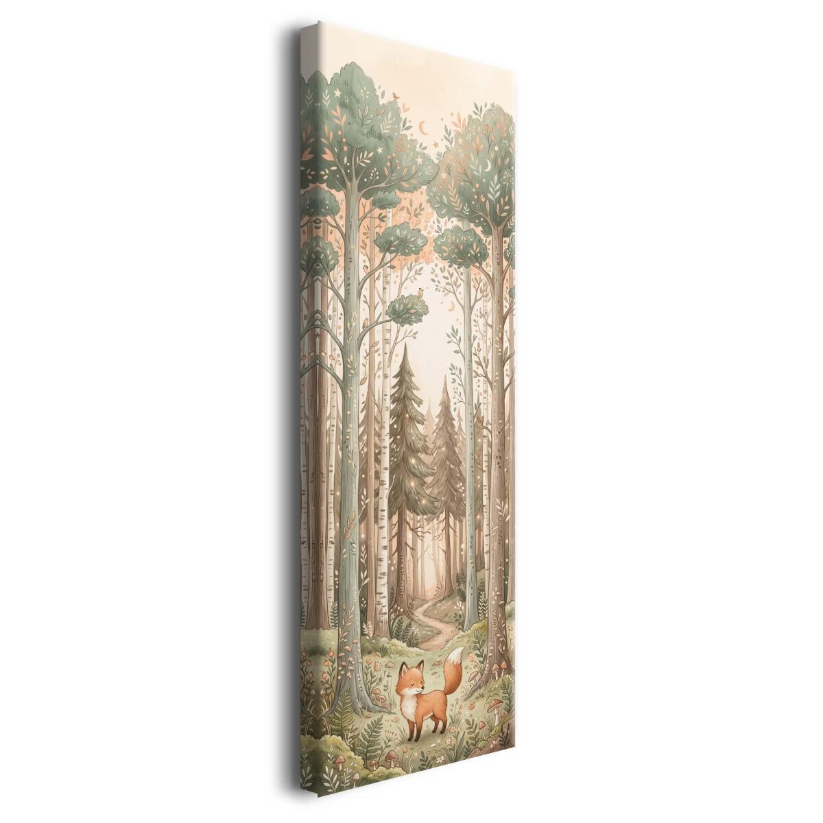 Obraz do pokoju dziecka- Bajkowy Lisek w Lesie | Scandi Boho 31279 - zdjęcie 2