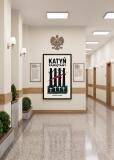 Plakat retro Katyń Pamiętamy czarna rama | Elegancka dekoracja do gabinetu 31145 - miniaturka 4
