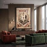 Mroczny plakat do salonu Makbet Teatr | Dekoracja w stylu Dark Academia 31105 - miniaturka 6