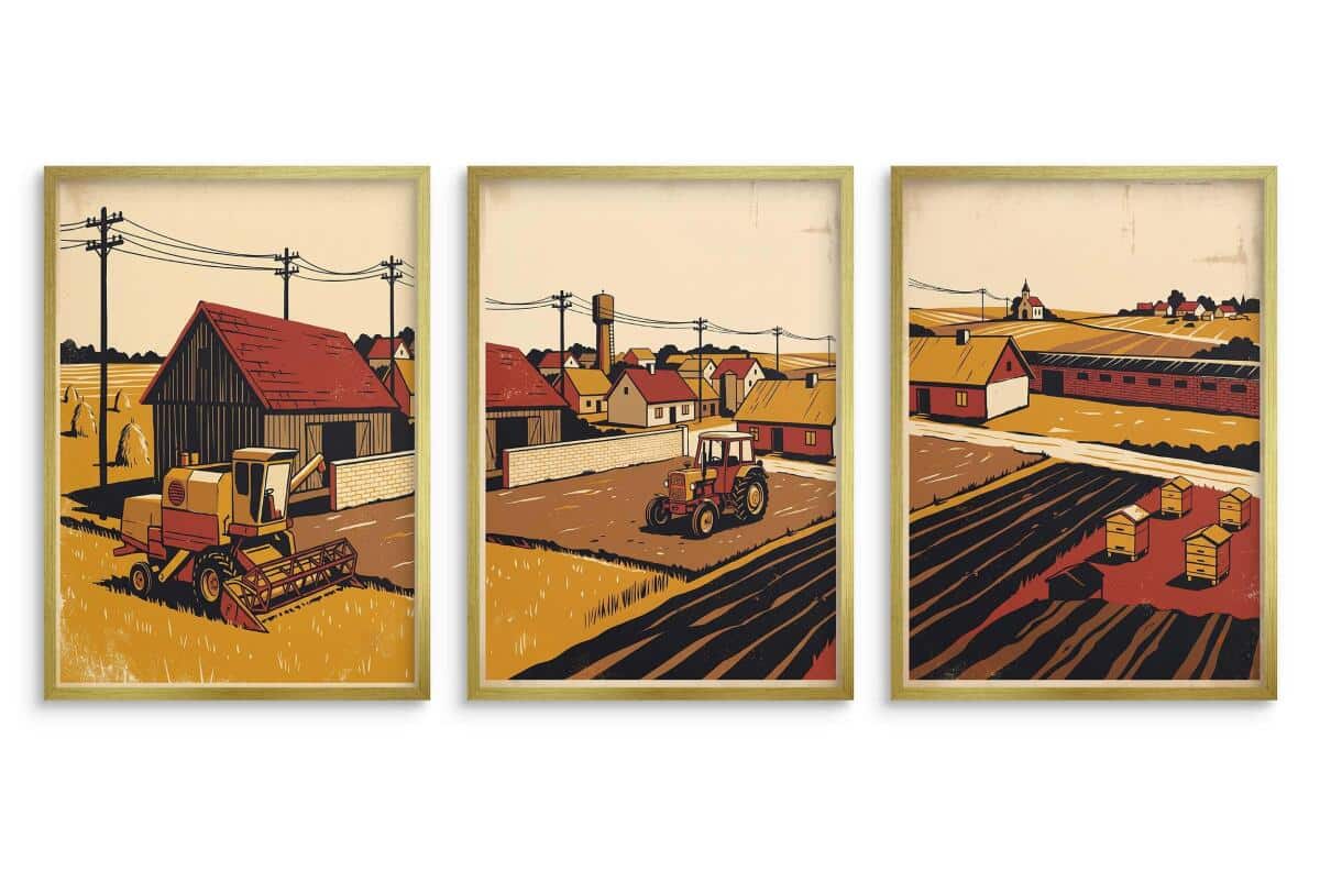 Plakaty Vintage Rolnictwo i Natura – Obraz do Sypialni i Gabinetu 31158 - zdjęcie 4