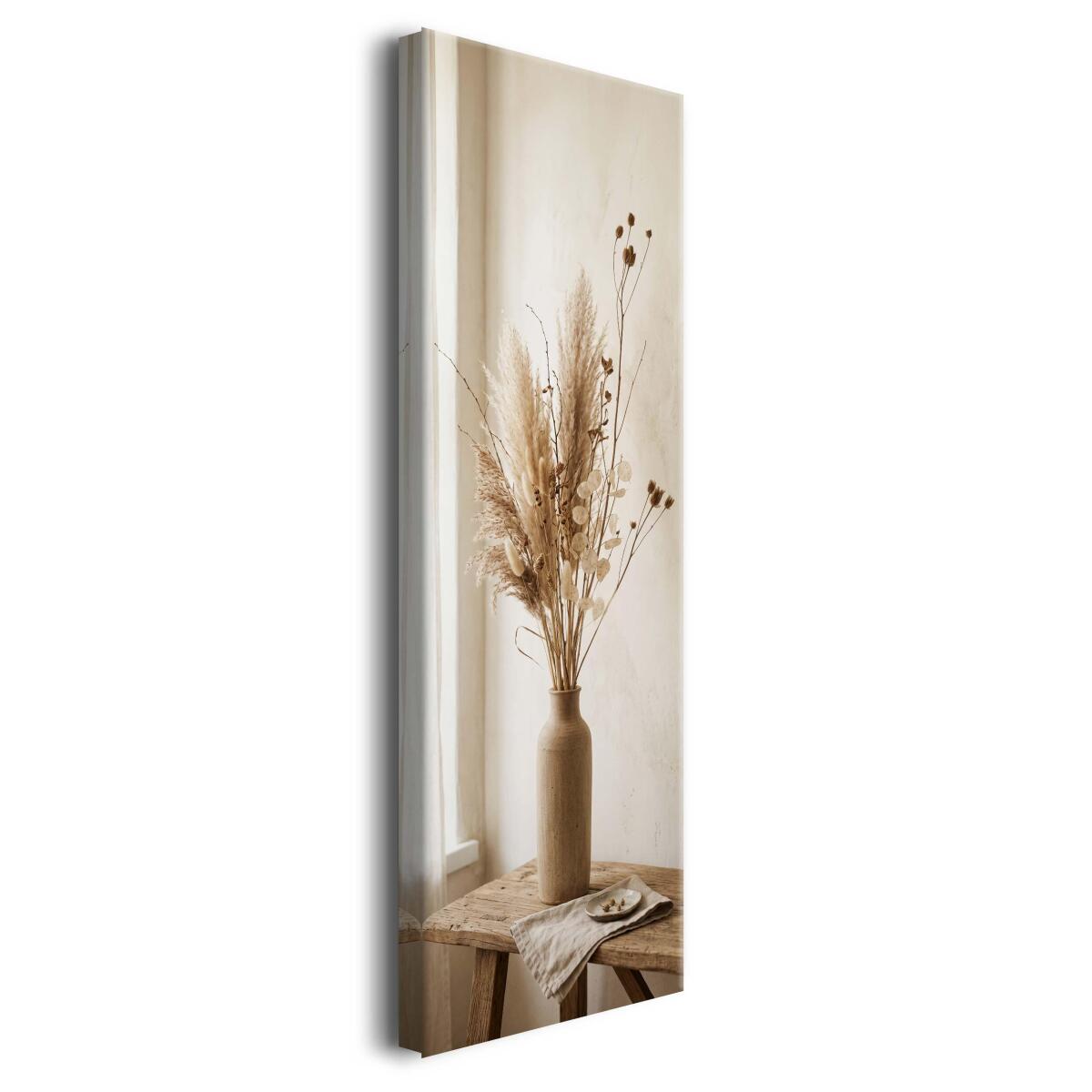 Elegancki obraz Boho Trawy Pampasowe | Obraz w odcieniach beżu 31325 - zdjęcie 2