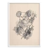 Nowoczesny Plakat do salonu- Koala akwarela | Dekoracja ścienna japandi 31172 - miniaturka 2
